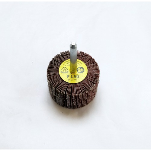 KM613 Flap Wheel 50mm x 30mm x 6mm Shank 320 Grit The Polishing Shop